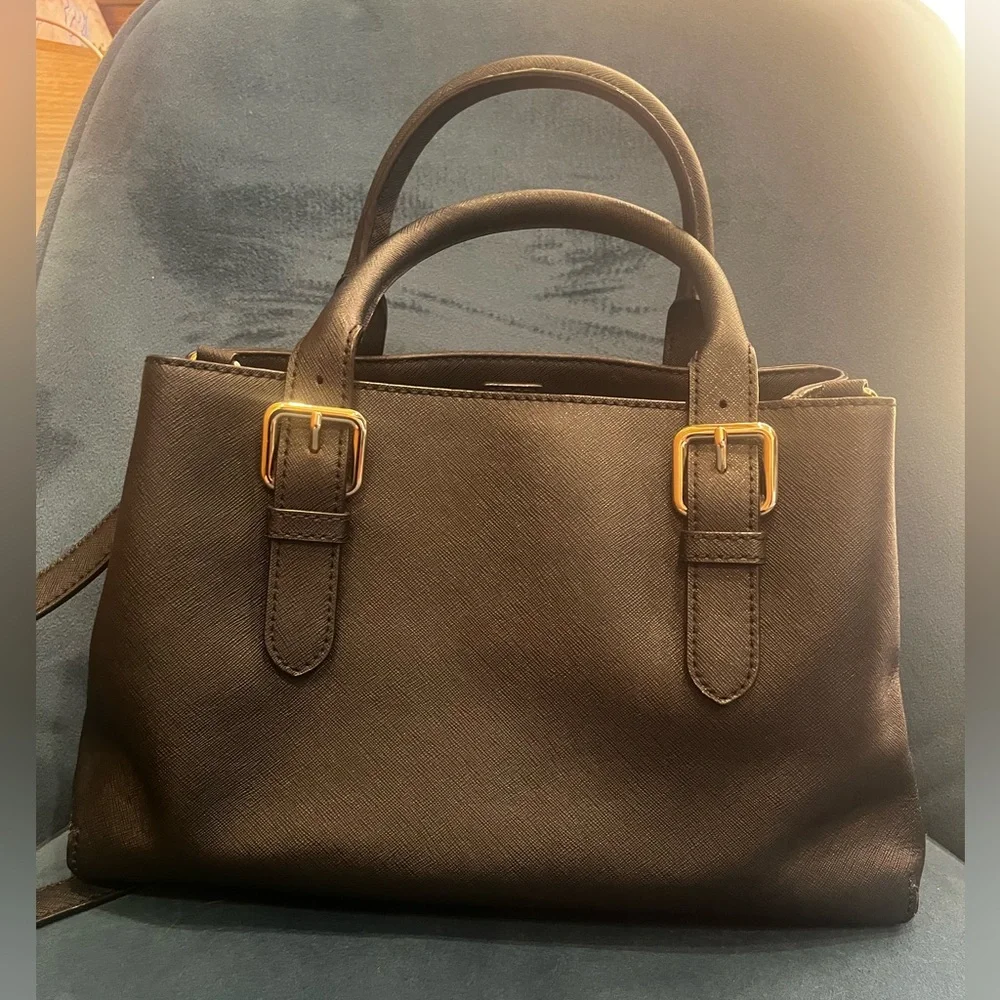 Kate Spade Black Saffiano Leather Medium Satchel